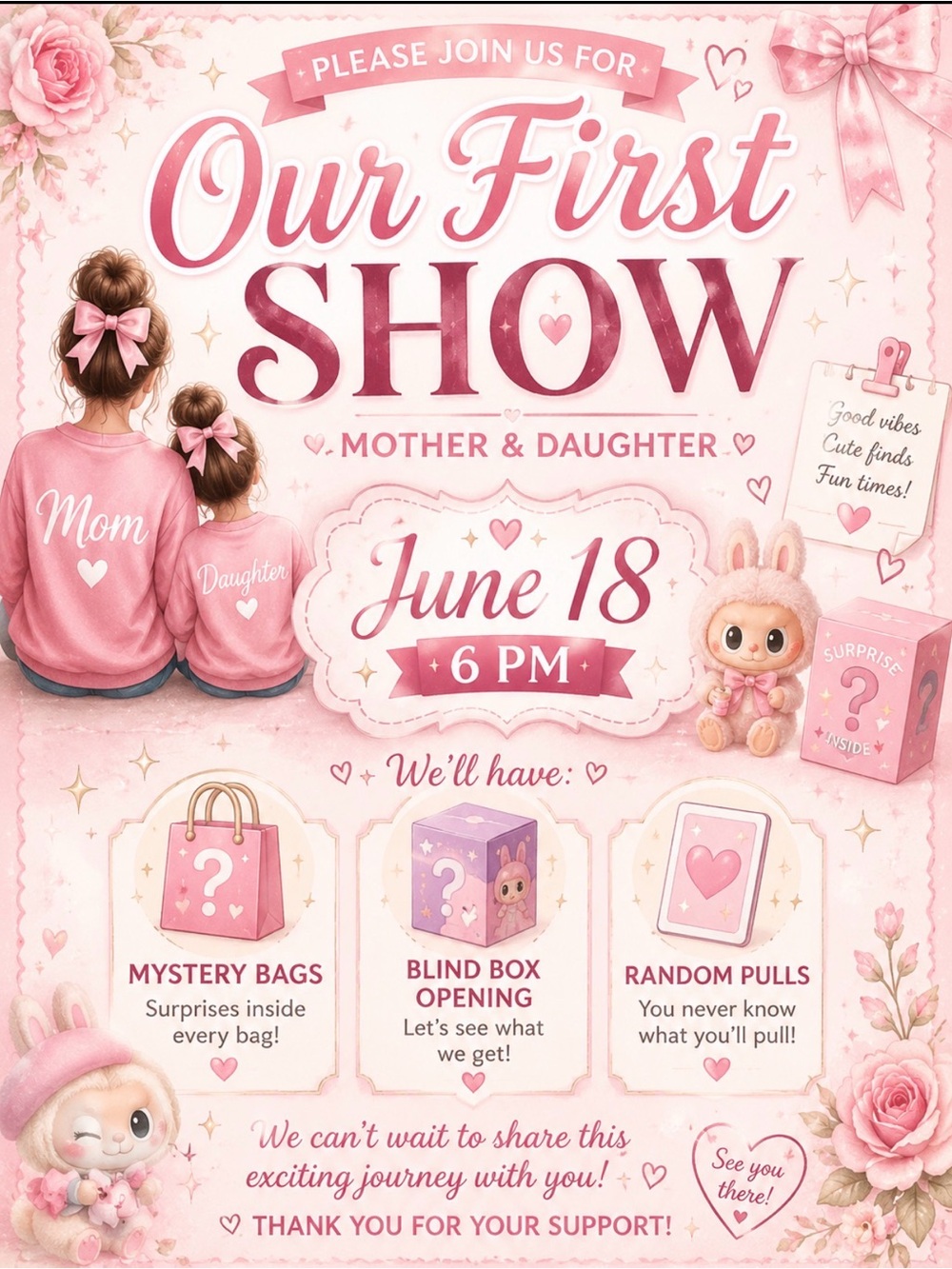 Mother and Daughter OUR FIRST LIVE!!!!